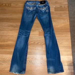 miss me semi distressed boot cut size 26